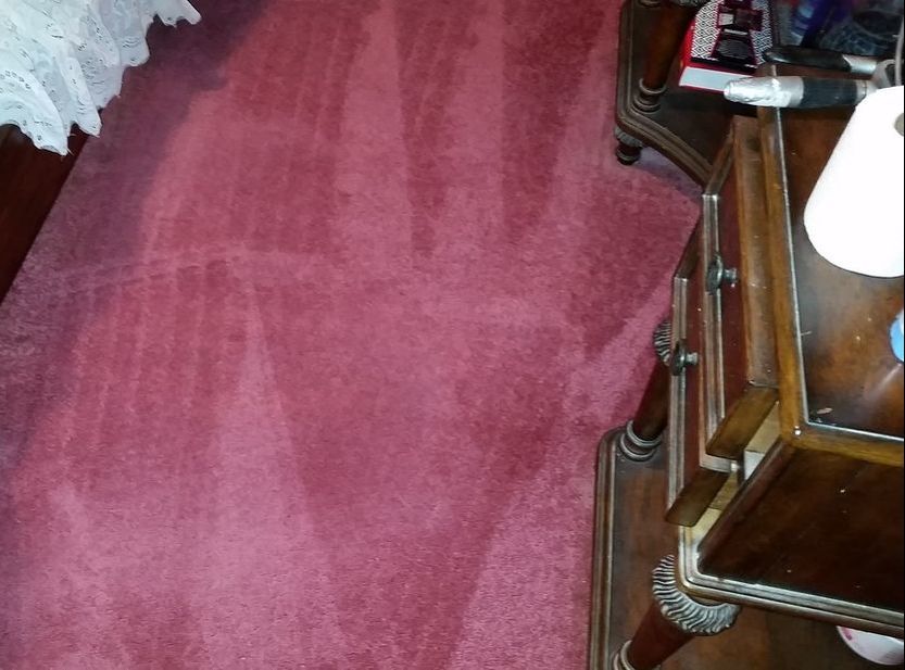 Picture of carpeting after ink stain removal by Absolutely Kleen