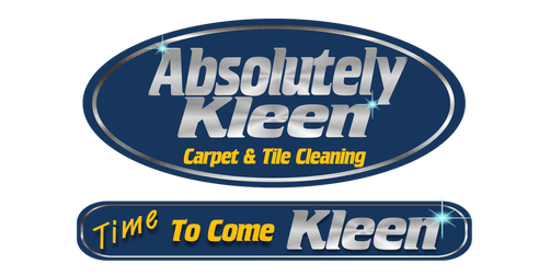 Absolutely Kleen Logo with a caption below that reads Time To Come Kleen